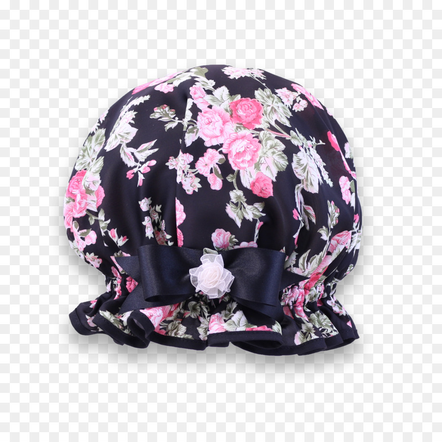 Bonnet De Douche Fleuri，Bain PNG