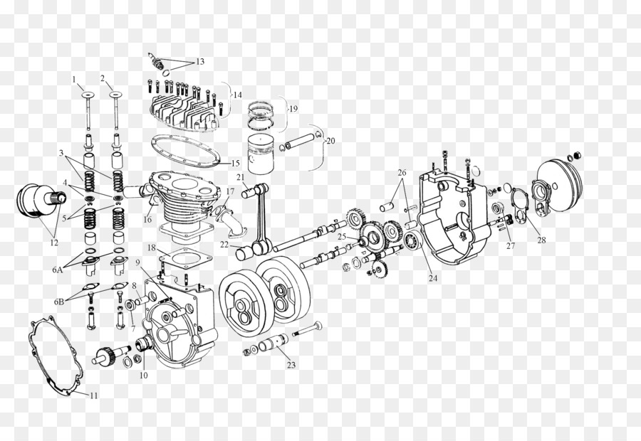 Schéma Du Moteur，Parties PNG