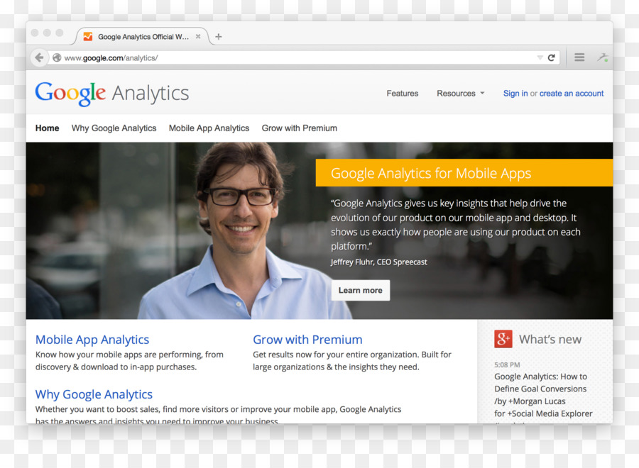 Page Web，Google Analytics PNG