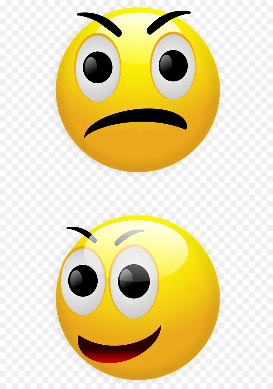 Emoji Surpris，Affronter PNG