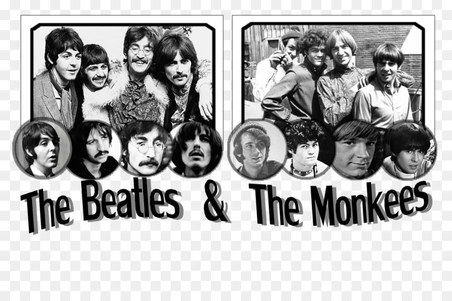 Les Beatles Et Les Monkees，Musique PNG