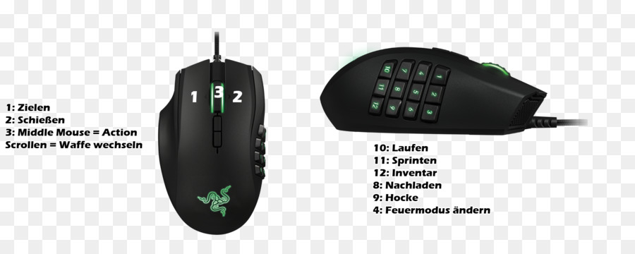 Souris D Ordinateur，Razer Naga PNG