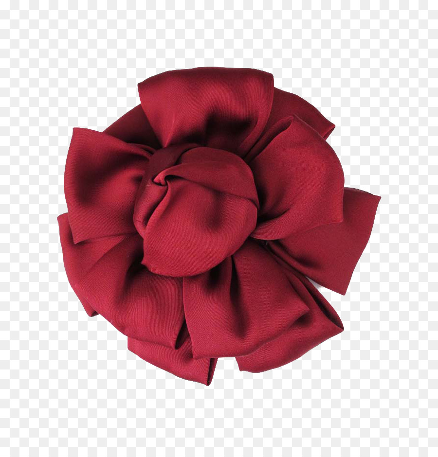 Fleur En Tissu Rouge，Bouton PNG