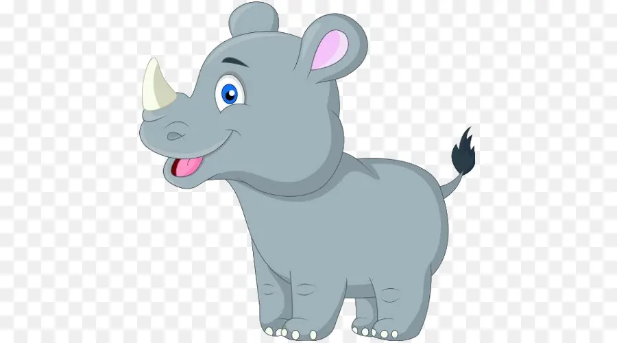 Rhinocéros，Dessin Animé PNG