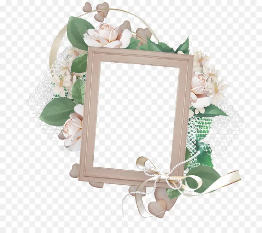 Cadre Décoratif，Fleurs PNG