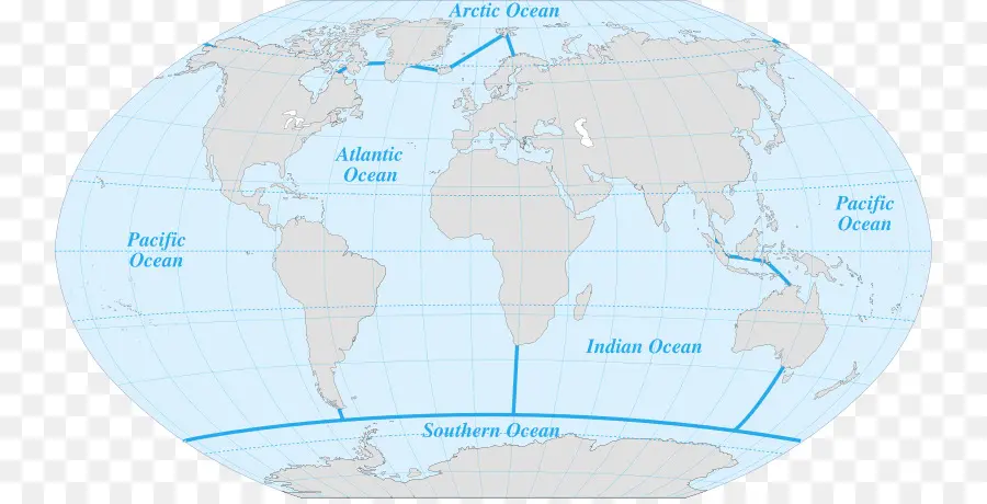 Carte Du Monde，Océans PNG