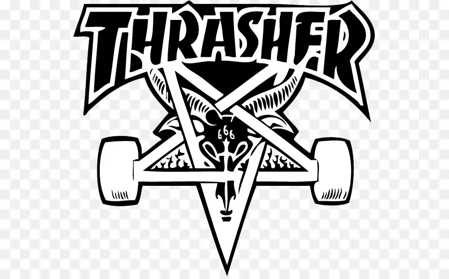 Logo Thrasher，Skateboard PNG