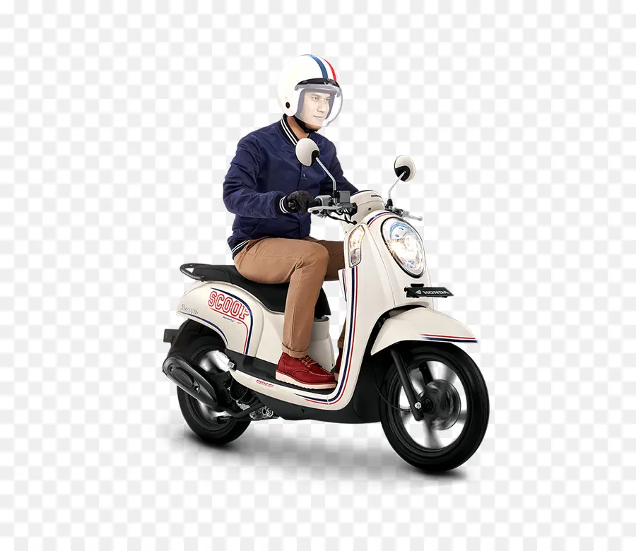 Pilote De Scooter，Casque PNG