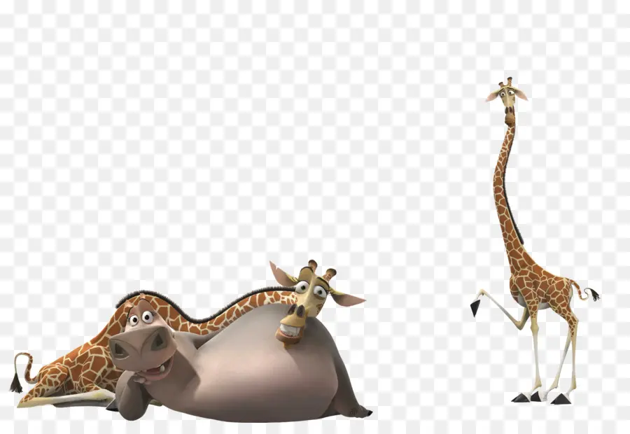 Animaux Animés，Girafe PNG