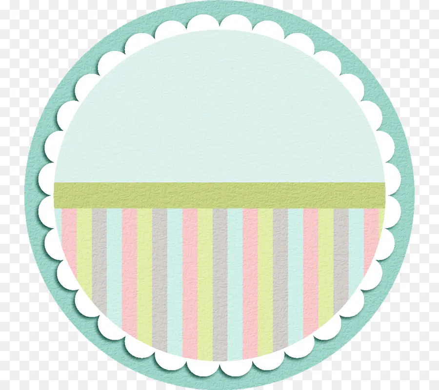 Emballage De Cupcake Rose，Bord Festonné PNG