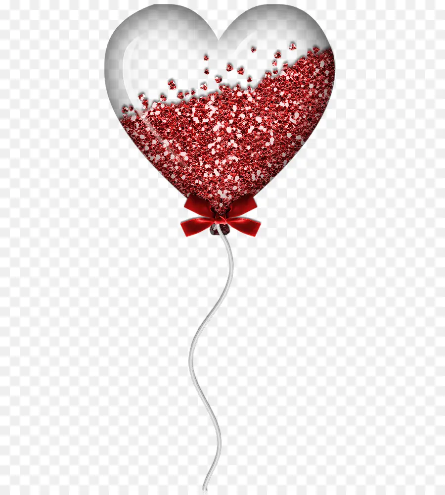 Ballon Coeur Rouge，Amour PNG