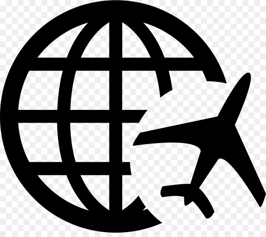 Avion Et Globe，Vol PNG