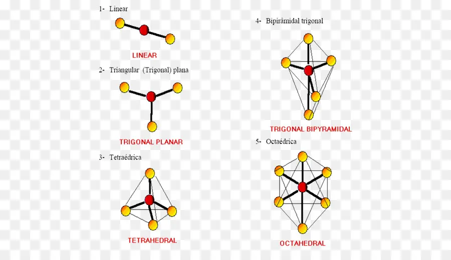 Géométrie Moléculaire，Chimie PNG