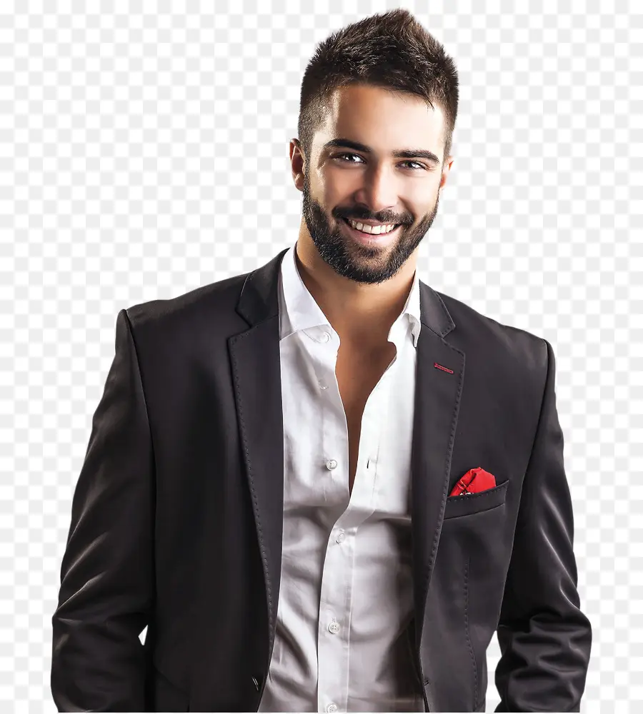 Homme En Costume，Souriant PNG