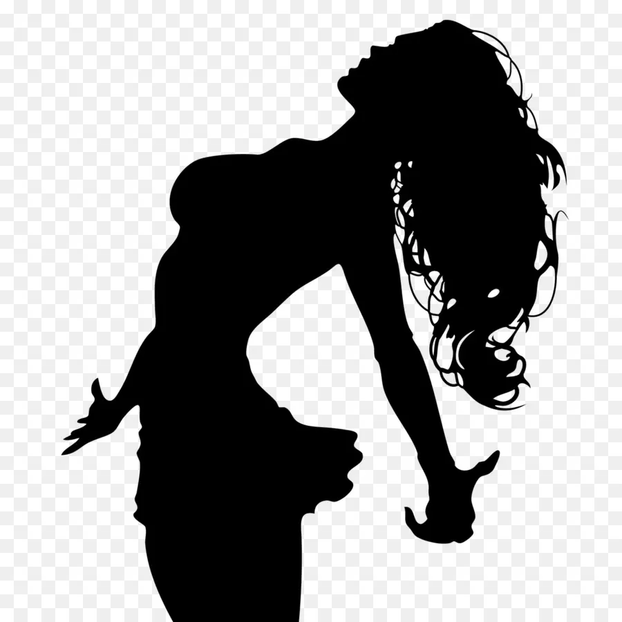 Silhouette，Cheveux PNG