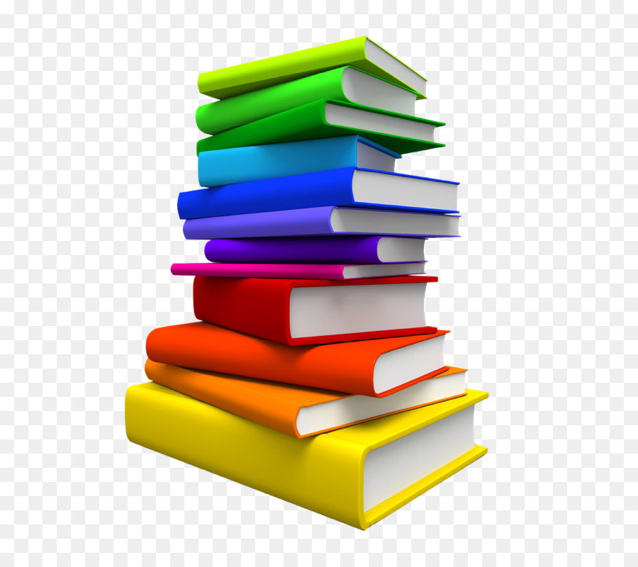 Pile De Livres，Coloré PNG