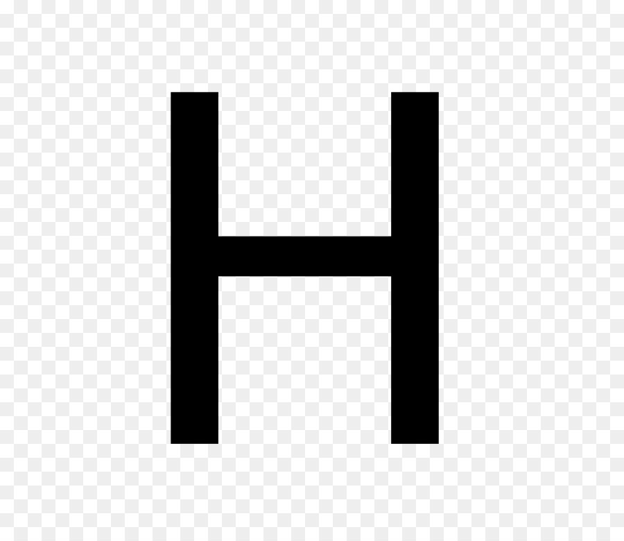 Lettre Noire H，Alphabet PNG