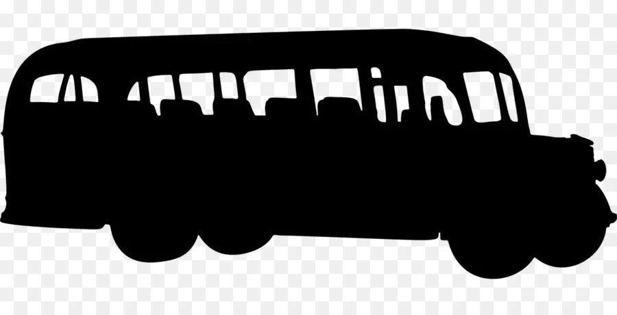 Bus，Silhouette PNG