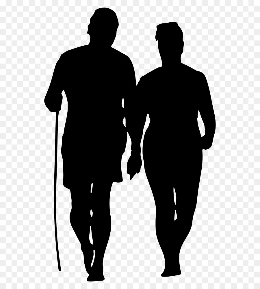 Silhouette Couple，Homme PNG