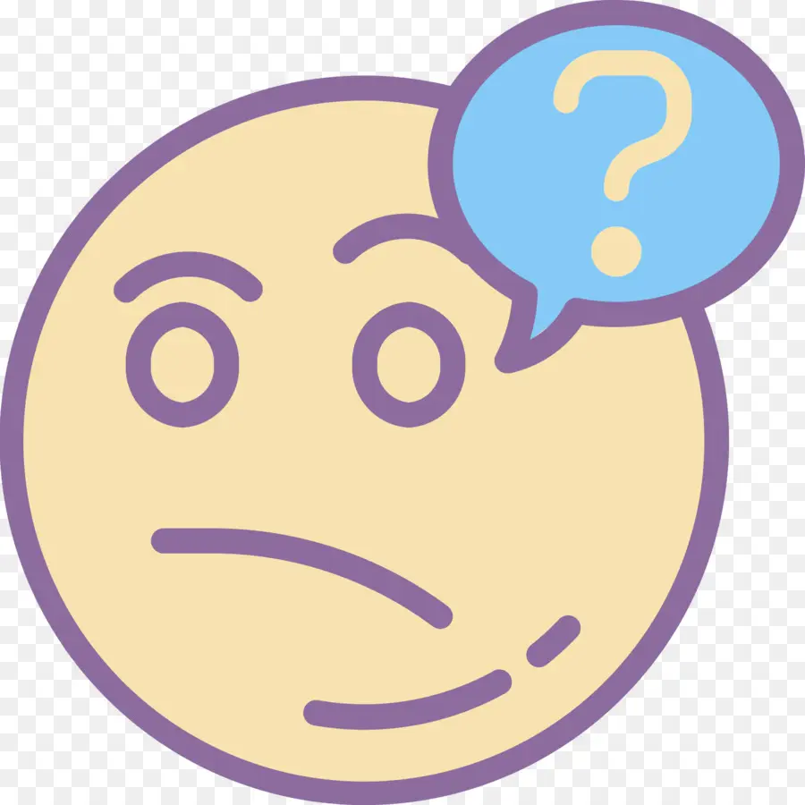 Emoji Confus，Point D'interrogation PNG