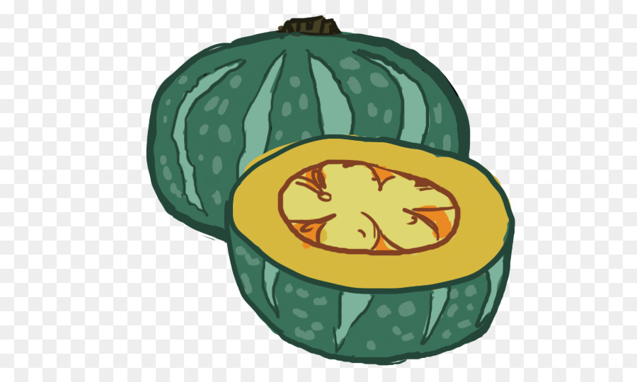 Courge Poivrée Verte，Tranché PNG