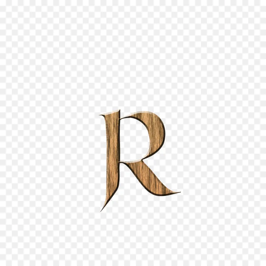 Lettre R，En Bois PNG