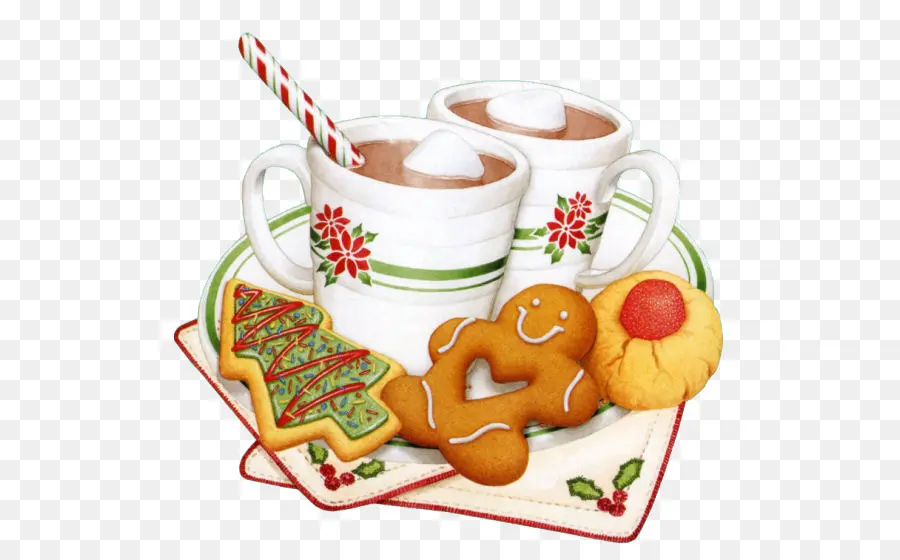 Chocolat Chaud Et Biscuits，Boire PNG