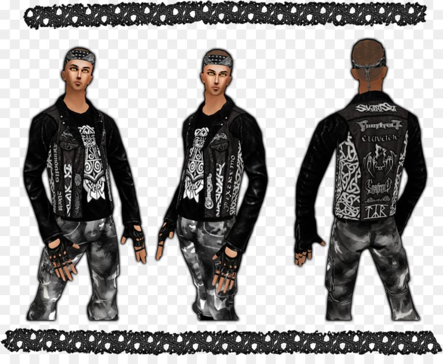 Metal Folk，Veste En Cuir PNG