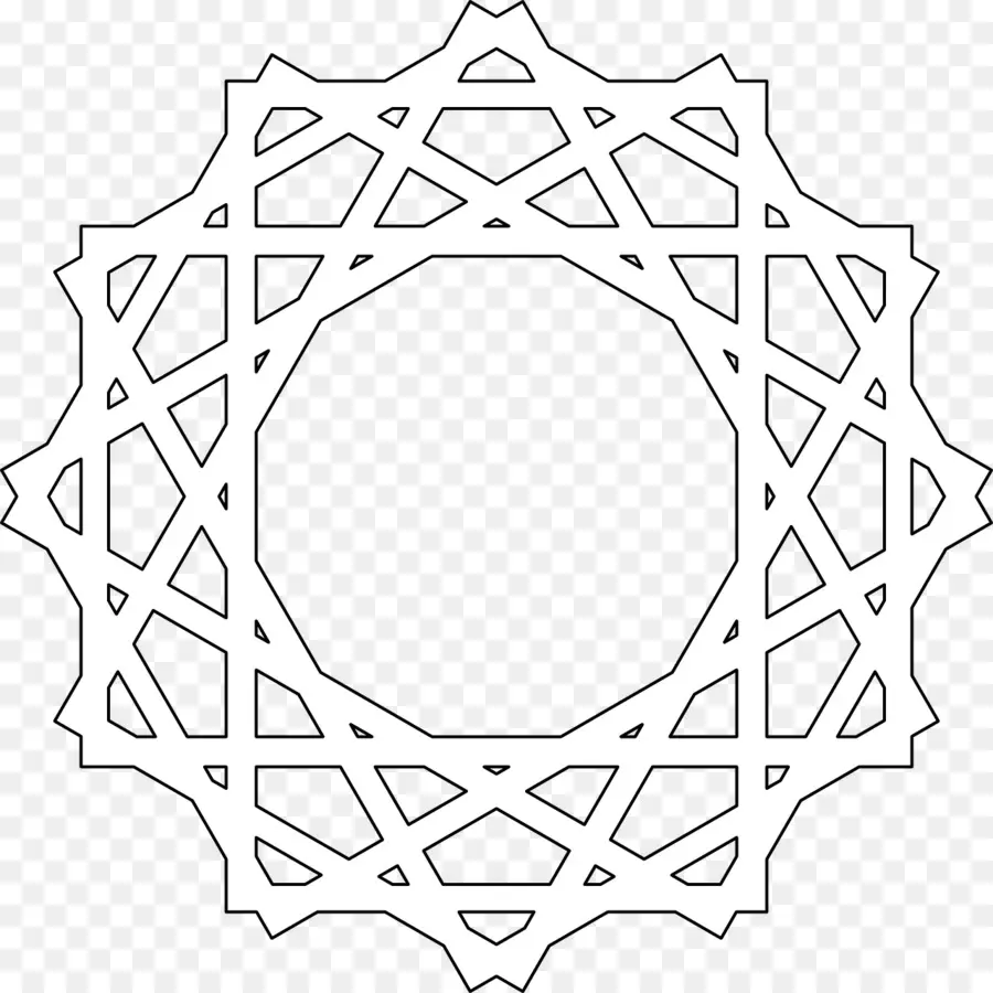 Islamique De Motifs Géométriques，Les Livres De Coloriage PNG