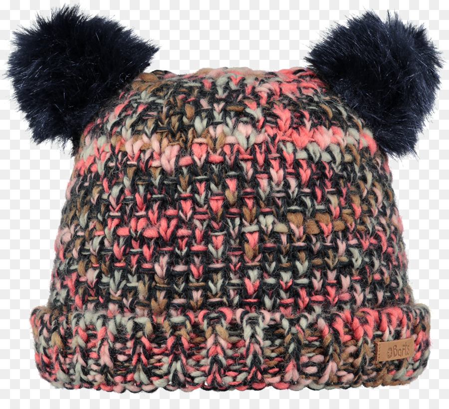 Bonnet Tricoté Avec Pompons，Hiver PNG