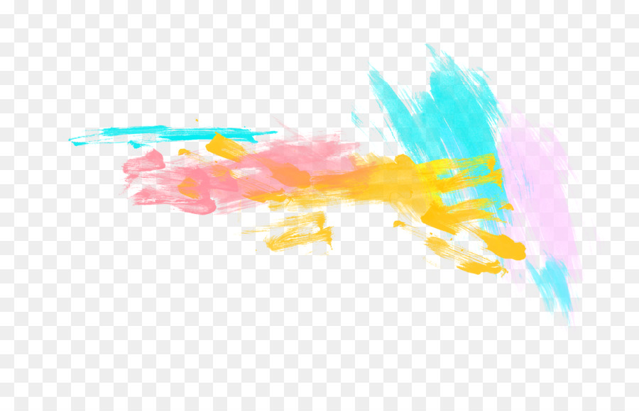 Peinture Colorée，Aquarelle PNG