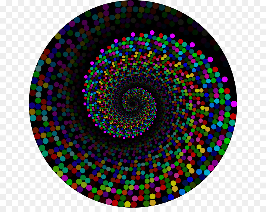 Spirale Colorée，Points PNG