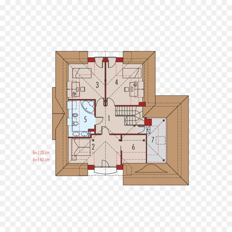 Plan D'étage De La Maison，Plan PNG