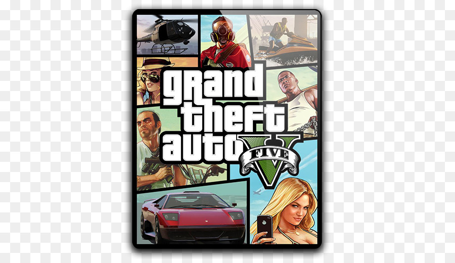 Couverture De Grand Theft Auto V，Collage PNG