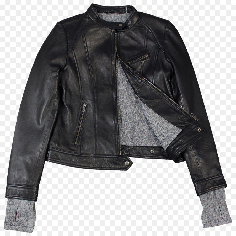 Veste En Cuir Noire，Mode PNG