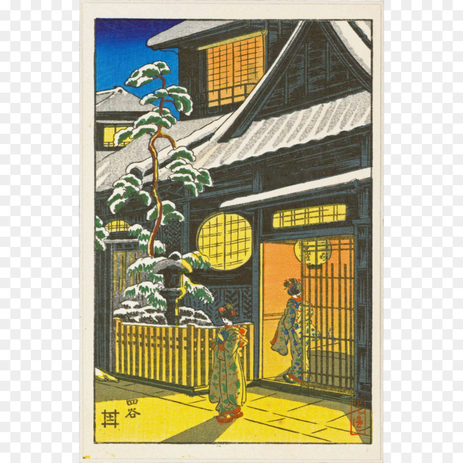 Imprimerie En Bois De Bois，Art Japonais PNG