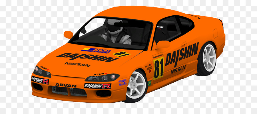 Voiture De Course Orange，Nissan PNG