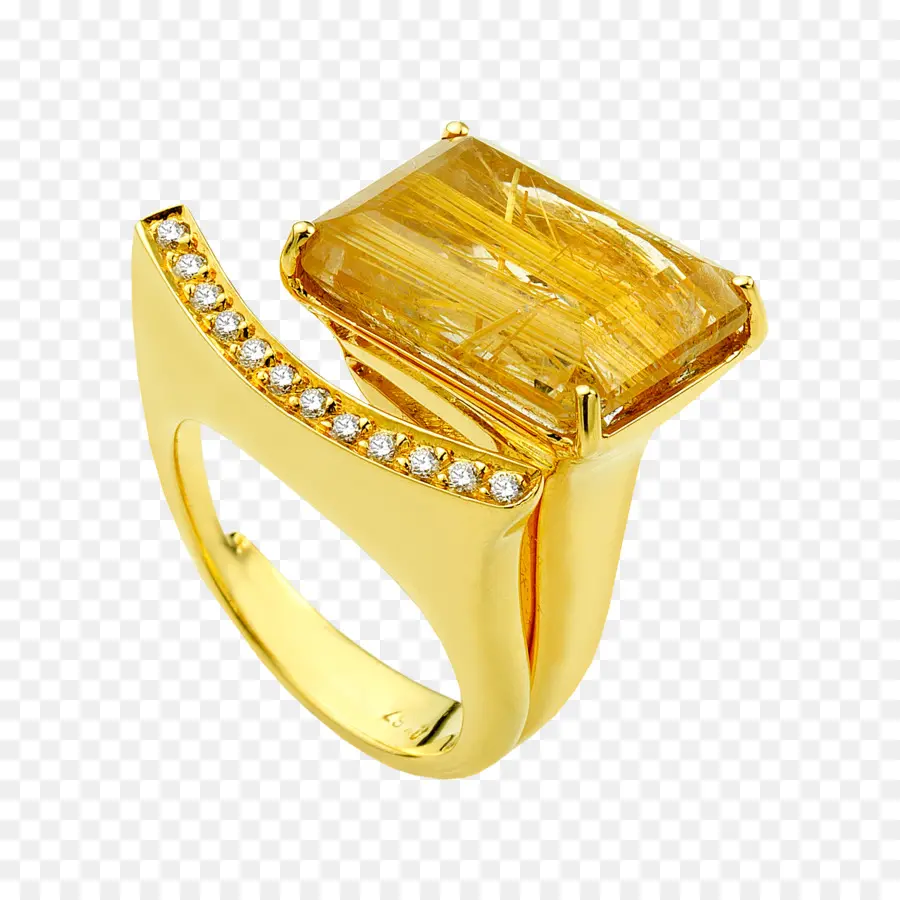 Bague En Or，Gemme PNG