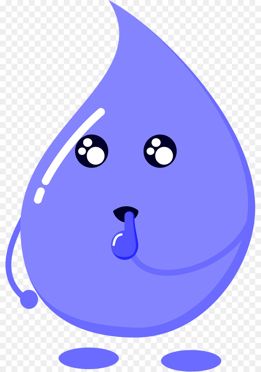 Goutte D'eau Bleue，Mignon PNG