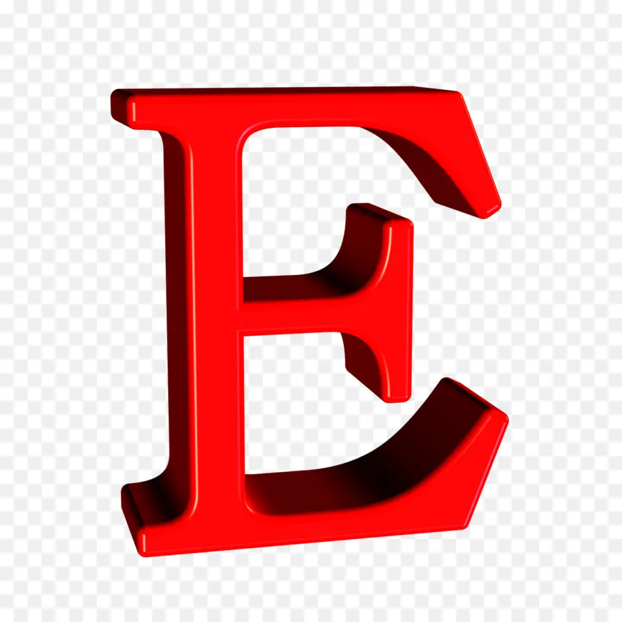 Lettre Rouge E，Alphabet PNG