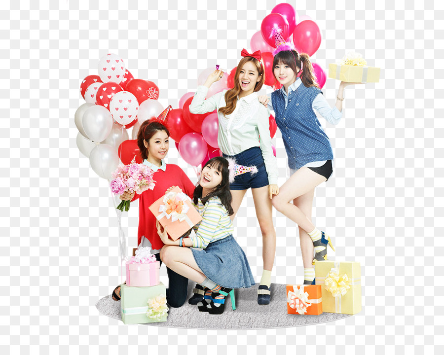 Groupe De Filles，Des Ballons PNG