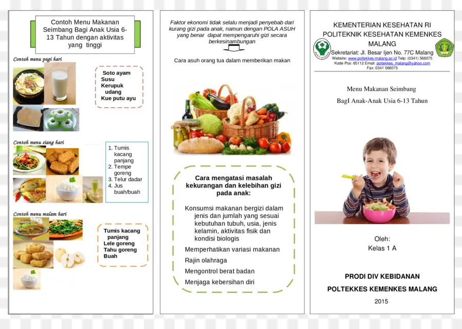 Brochure Nutritionnelle，Nourriture PNG