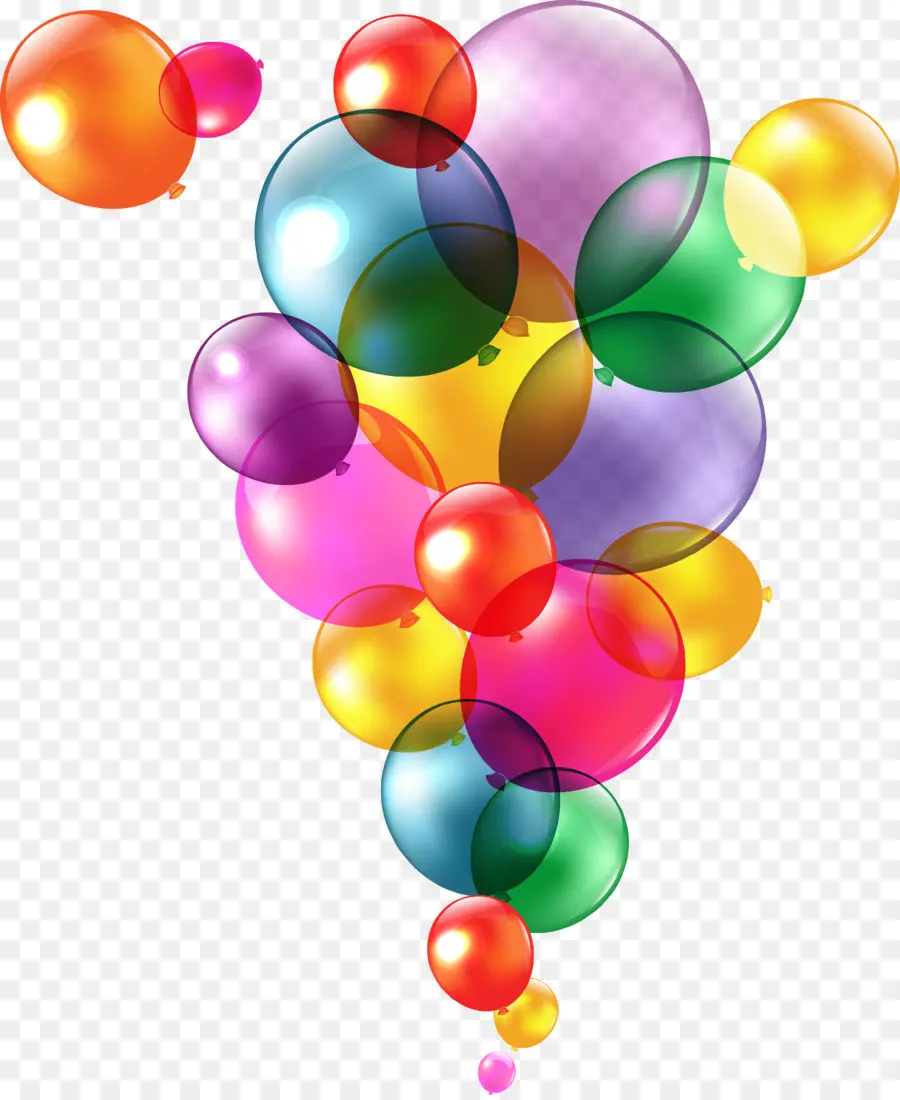 Ballons Colorés，Ballons PNG