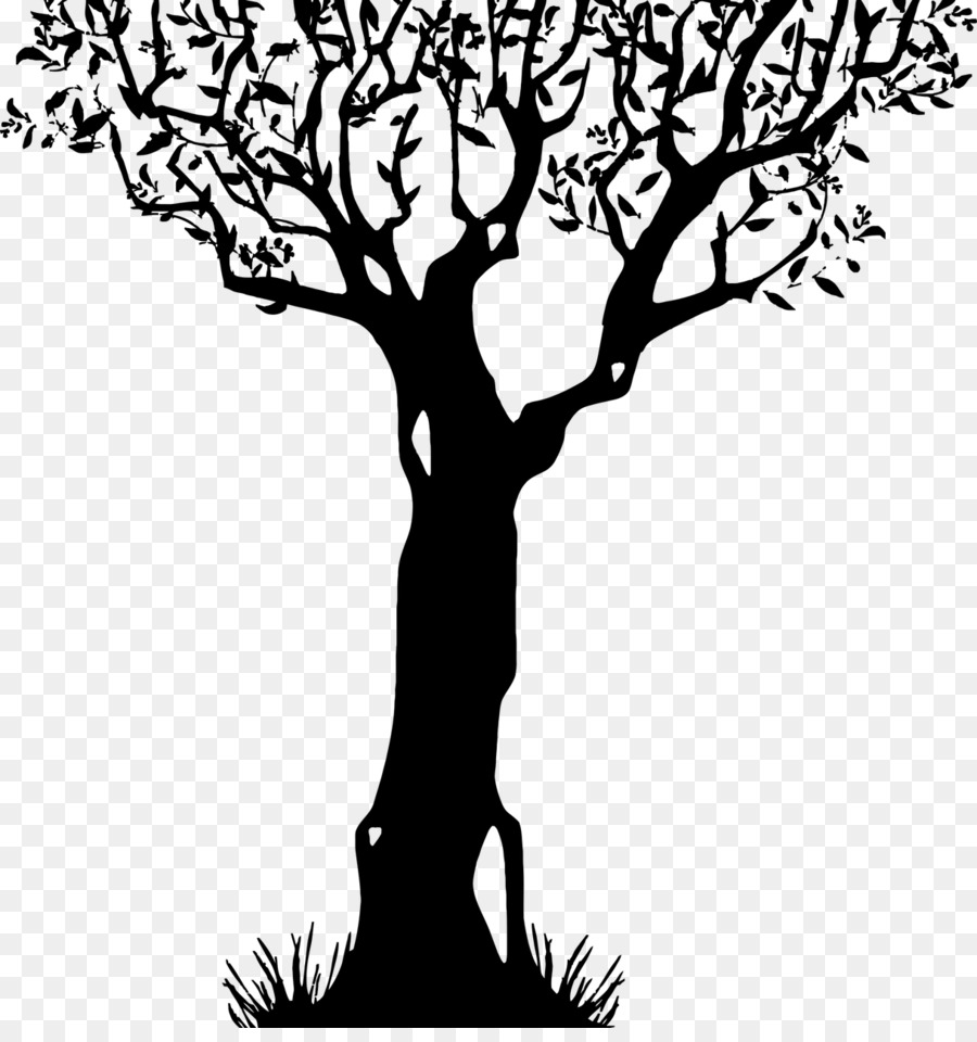 Silhouette D'arbre，Usine PNG