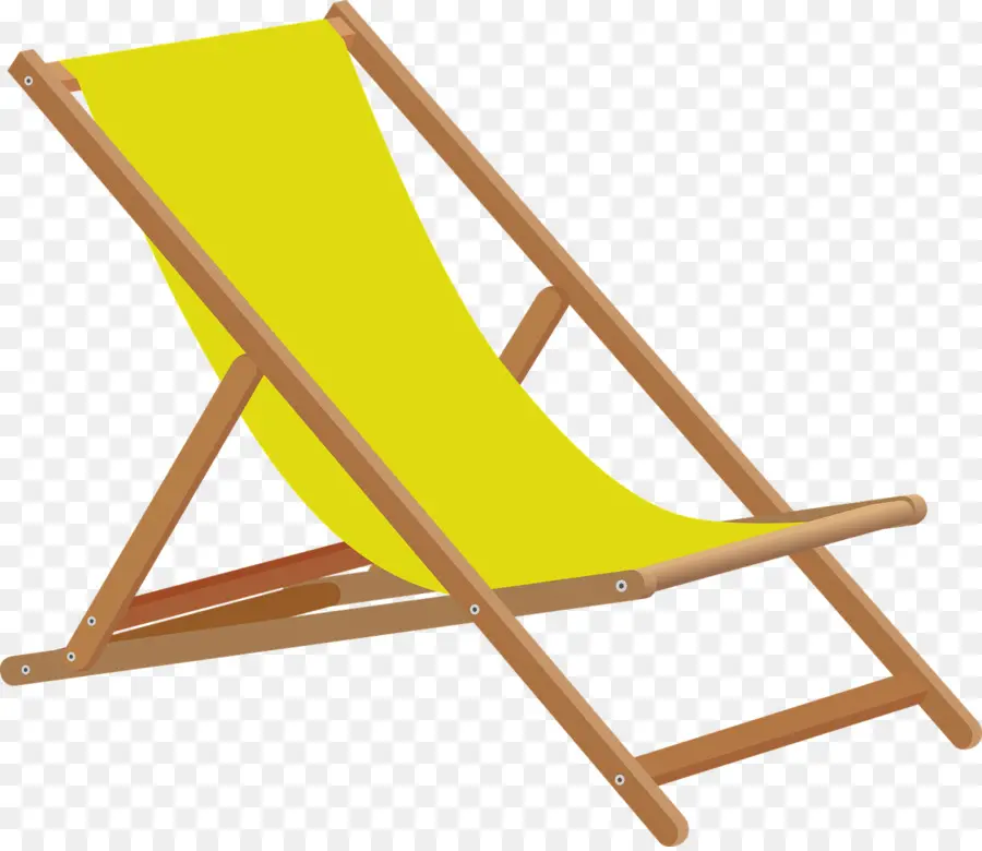 Chaise De Plage，Jaune PNG