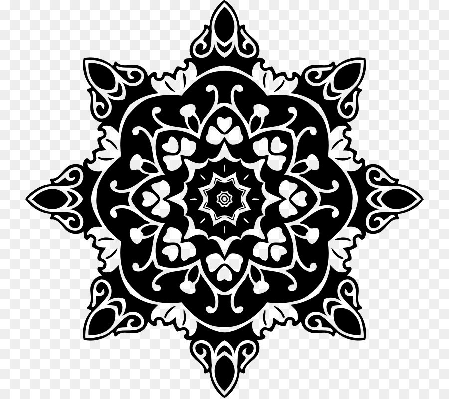 Mandala Noir，Modèle PNG