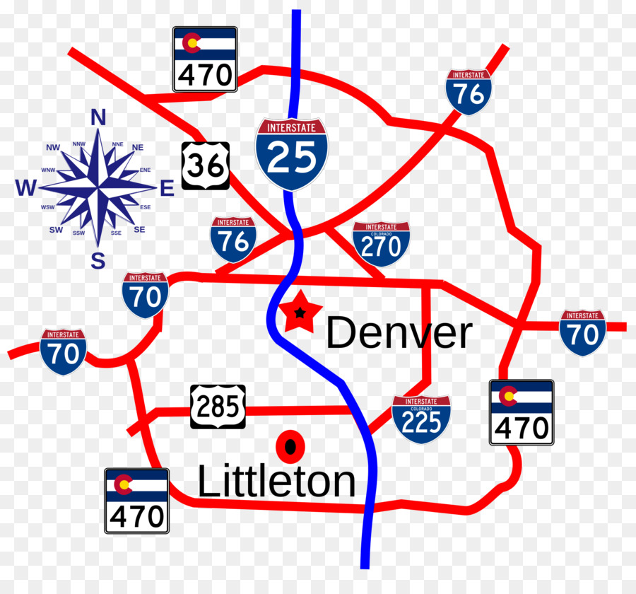 L Interstate 25，L Interstate 25 Dans Le Colorado PNG