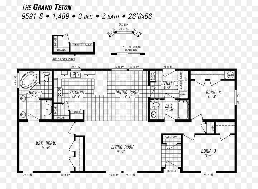Grand Teton，Plan D étage PNG