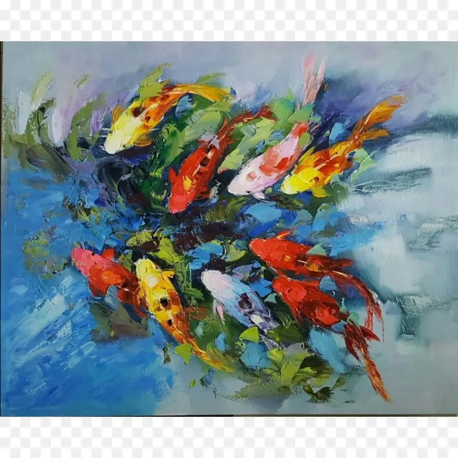 Peinture De Poissons Colorés，Koi PNG