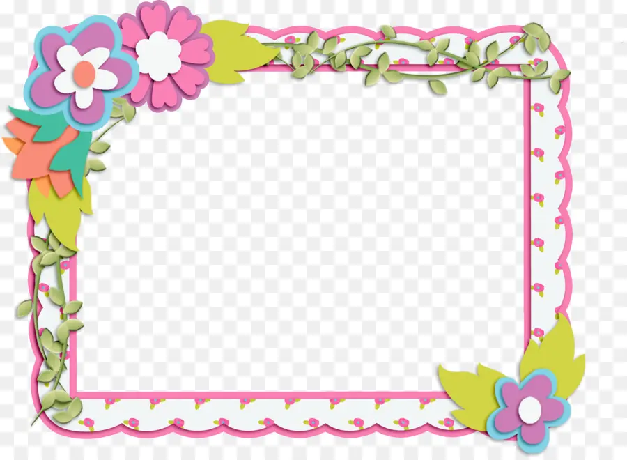 Cadre De Fleurs，Fleurs PNG